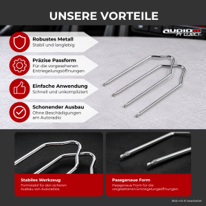 Audioproject A204 Entriegelungsbügel ISO für VW...