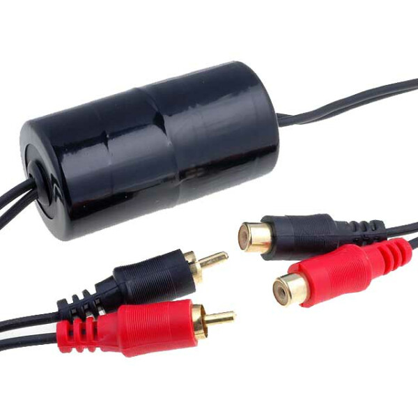 Audioproject A259 NF Entstörfilter Entstörer Noise Filter Cinch Stecker vergoldet (20 Hz 33 kHz)  Autoradio Ground Loop Isolator Auto Verstärker