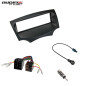 Audioproject A271 Radioblende Set 1 DIN für Ford KA II RU8 ab Bj. 2009 Autoradio Radioadapter 2 Antennenadapter schwarz