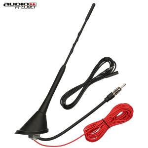 Audioproject A289 Autoantenne 24cm Fuß 5m Strom...
