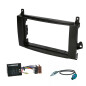 Audioproject A300-10 Radioblende Set 2 DIN für Mercedes Benz A Klasse W169 B Klasse T245 Sprinter W906 Viano Vito W639 Radioadapter Antennenadapter
