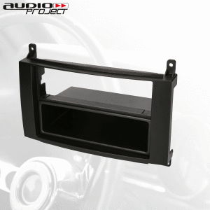 Audioproject A368 Radioblende 2 DIN für Mercedes Benz A Klasse W169 B Klasse T245 Viano W447 Vito W639 Fach 1 DIN Autoradio Blende schwarz