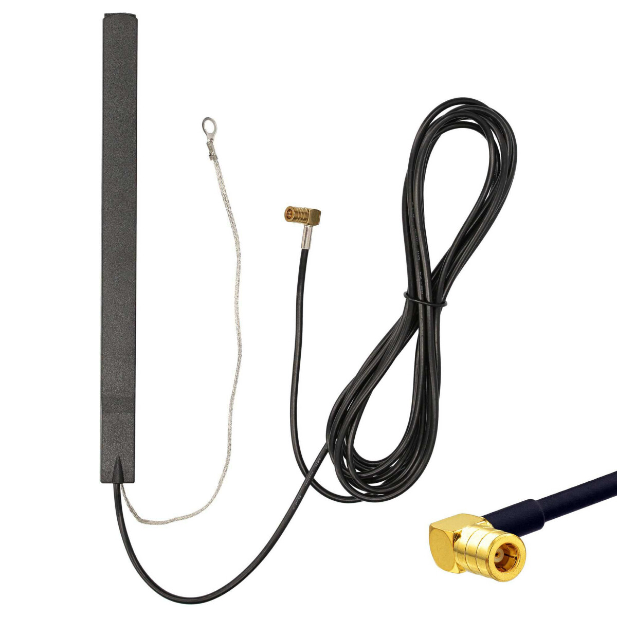 Antenne für Autoradio - SMB-Buchse - 3M Kabel - Aktive DAB+