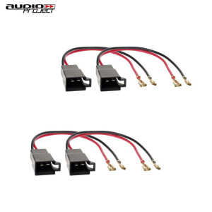 Audioproject A202-20 - 4 Stück Autoradio Adapter Auto Lautsprecher Adapter Set kompatibel für VW Golf Opel Astra H Opel Corsa D Dacia Duster Fiat Ducato Fiat 500 Renault Ford Skoda DIN für Auto Boxen