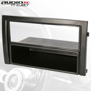 Audioproject A388 Radioblende 2 DIN Skoda Fabia  ab 2003 1 DIN Autoradio Einbaurahmen Blende schwarz