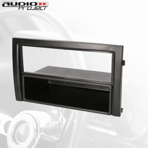 Audioproject A388 Radioblende 2 DIN Skoda Fabia  ab 2003 1 DIN Autoradio Einbaurahmen Blende schwarz