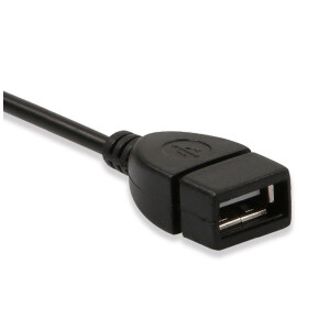 Audioproject A436 USB auf 3,5mm AUX Klinkenstecker OTG MP3 Music Adapterkabel schwarz
