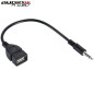 Audioproject A436 USB auf 3,5mm AUX Klinkenstecker OTG MP3 Music Adapterkabel schwarz