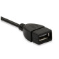 Audioproject A436 USB auf 3,5mm AUX Klinkenstecker OTG MP3 Music Adapterkabel schwarz