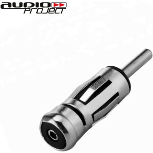 Audioproject A454 - Autoradio Radioblende SET Doppel DIN für OPEL Corsa D Astra H Zafira B Tigra Antara Vivaro 2-DIN Metall Einbauschacht Radioadapter Antennenadapter dunkelgrau - Anthrazit