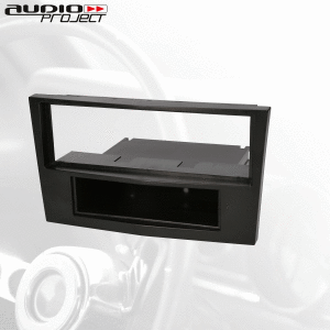 Audioproject A369.1 Radioblende 2 DIN für OPEL Corsa D Tigra Astra H Zafira B Antara Vivaro 1 DIN Autoradio Einbaurahmen Blende Matt Chrom Silber