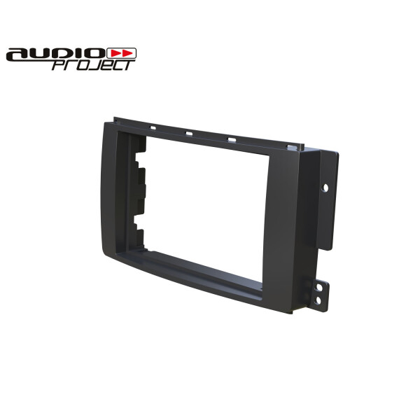 Audioproject A246 Radioblende 2 DIN für SMART ForTwo 451 2007 2010 SMART ForFour 454 2004 2006 Cabrio Autoradio schwarz