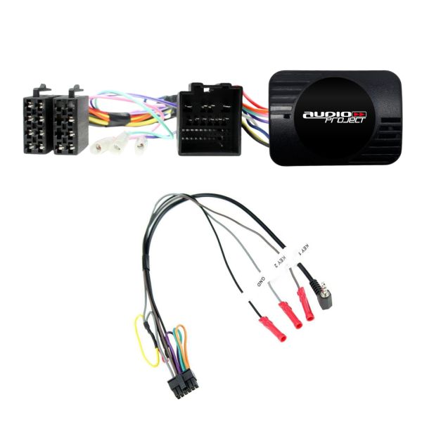 Audioproject A400.3-35 - CAN BUS Adapter incl. Lenkradfernbedienung für Ford Fiesta Transit Custom Ecosport ab 2017 - 2024 für Autoradio Pioneer Kenwood JVC Alpine u.a.