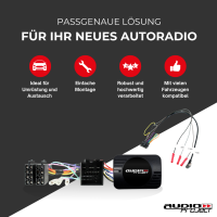 Audioproject A400.3-35 - CAN BUS Adapter incl. Lenkradfernbedienung für Ford Fiesta Transit Custom Ecosport ab 2017 - 2024 für Autoradio Pioneer Kenwood JVC Alpine u.a.