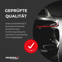 Audioproject A258-10 - Autoradio Radioblende SET 1 DIN für Renault Megane II Scenic II Modus Clio III Grandtour - Radioadapter Antennenadapter schwarz