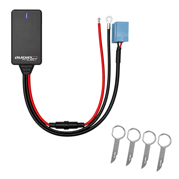 Audioproject UNI A500.1-20-4 - AUX Bluetooth Adapter für SEAT Autoradio 8 PIN Mini ISO