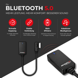Audioproject UNI A500.1-10-5 AUX Bluetooth Adapter...