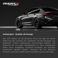 Audioproject UNI A500.1-40-1 - AUX Bluetooth Adapter für Audi Autoradio 12 PIN Quadlock Blau