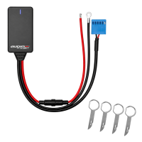 Audioproject UNI A500.1-40-3 - AUX Bluetooth Adapter für Skoda Autoradio 12 PIN Quadlock Blau
