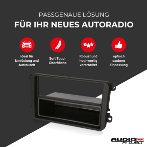 Audioproject A171 Radioblende Doppel DIN 2 DIN für...