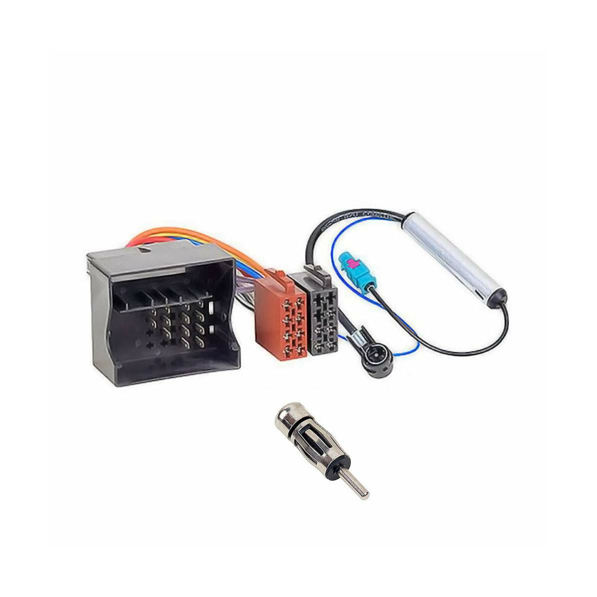 Auto Radio Universal Anschluss Adapter Kabel DIN ISO Buchse Strom